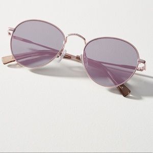 Le Specs zephyr round mirror sunglasses